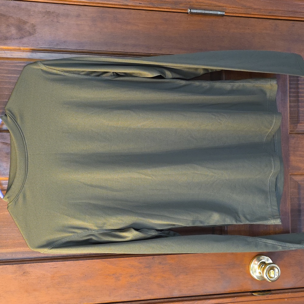 HEATLAST Thermal Underwear, Olive Green, Men's Size Medium